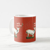 Vrolijk Kerstfeest Red Deer Mok (Voorkant links)