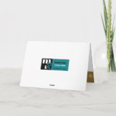 Vrolijk kerstfeest. Red Gold Baubles Feestdagen Kaart (Achterkant)