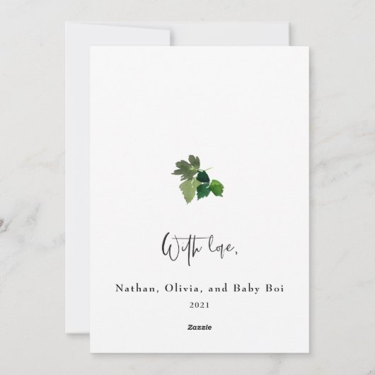 Vrolijk Kerstfeest Red Holly ingelijst Foto Vakant Feestdagenkaart (Achterkant)