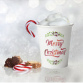 Vrolijk kerstfeest Red ID293 Papieren Bekers