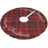 Vrolijk kerstfeest Red Pset Tartan Kerstboom Rok (Gekanteld)
