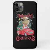 Vrolijk kerstfeest  Red Santa Truck Case-Mate iPhone Case (Achterkant)
