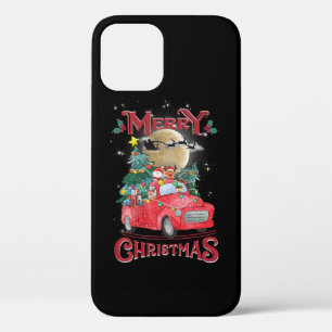 Vrolijk kerstfeest Red Santa Truck Case-Mate iPhone Case