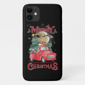 Vrolijk kerstfeest  Red Santa Truck Case-Mate iPhone Case (Achterkant)