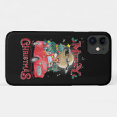 Vrolijk kerstfeest Red Santa Truck Case-Mate iPhone Case (Achterkant (horizontaal))