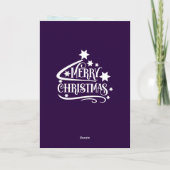 Vrolijk kerstfeest  Red Santa Truck Kaart (Achterkant)