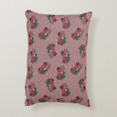 Vrolijk kerstfeest  Red Truck Accent Kussen (Achterkant (Verticaal))