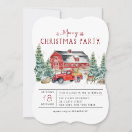 Vrolijk kerstfeest |  "Red Truck Holiday" Kaart