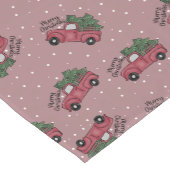 Vrolijk kerstfeest  Red Truck Korte Tafelloper (Hoek)