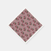 Vrolijk kerstfeest  Red Truck Servet (Hoek)