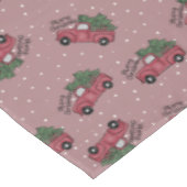 Vrolijk kerstfeest  Red Truck Tafelkleed (Gekanteld)