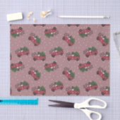 Vrolijk kerstfeest Red Truck Tissuepapier (Craft)