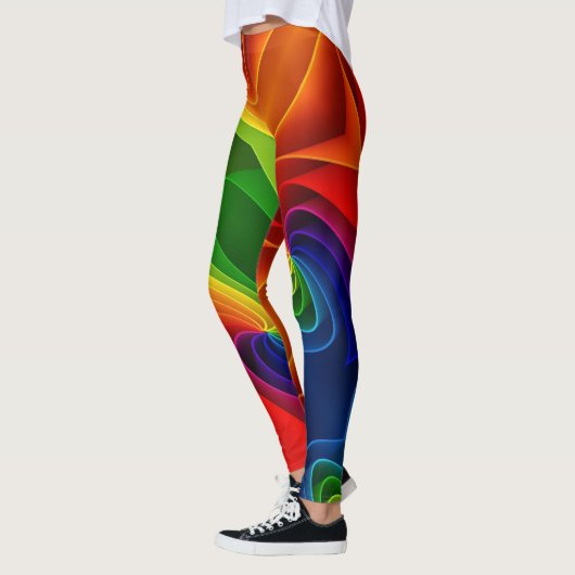 VROLIJK KERSTFEEST REGENBOOG LEGGINGS (Links)