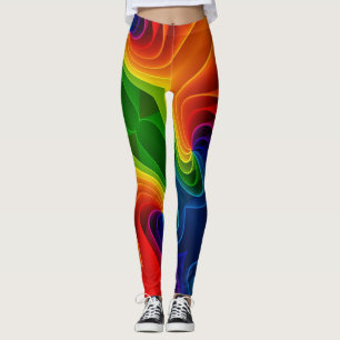 VROLIJK KERSTFEEST REGENBOOG LEGGINGS