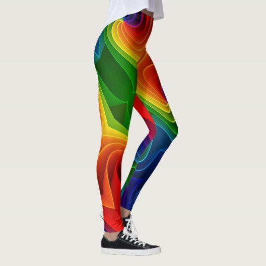 VROLIJK KERSTFEEST REGENBOOG LEGGINGS (Rechts)