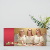 Vrolijk kerstfeest. Religieuze fijne kerstKaarten Feestdagenkaart (Staand voorkant)