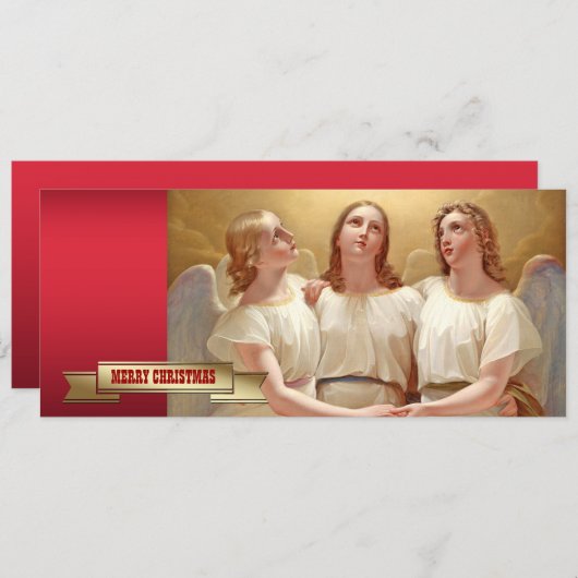 Vrolijk kerstfeest. Religieuze fijne kerstKaarten Feestdagenkaart (Voorkant / Achterkant)