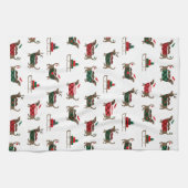 Vrolijk kerstfeest rendiertje Dachshund Kitchen To Theedoek (Horizontaal)