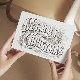  Vrolijk Kerstfeest Retro Feestdagen Kaart