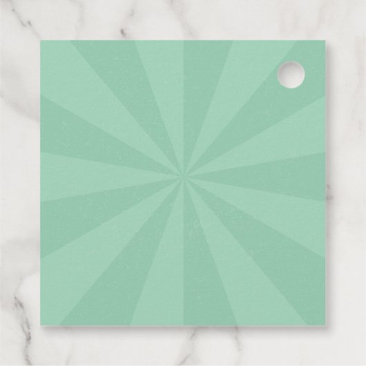 Vrolijk Kerstfeest retro groovy 3d ontwerp tekst Bedankjes Labels (Achterkant)