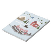 Vrolijk kerstfeest, retro notitieblok (Linkerzijde)