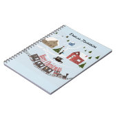 Vrolijk kerstfeest, retro notitieboek (Linkerzijde)