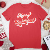 Vrolijk Kerstfeest Retro Red Classic T-shirt