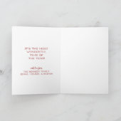 Vrolijk kerstfeest | Retro Santa Claus Feestdagen Kaart (Binnen)