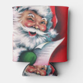Vrolijk kerstfeest, , retro, Santa claus, happy Sa Blikjeskoeler (Voorkant)
