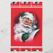 Vrolijk kerstfeest, , retro, Santa claus, happy Sa Briefpapier (Voorkant)
