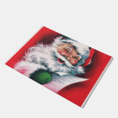 Vrolijk kerstfeest, , retro, Santa claus, happy Sa Deurmat (Schuin)