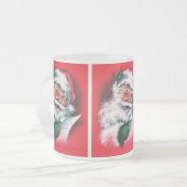 Vrolijk kerstfeest, , retro, Santa claus, happy Sa Matglas Koffiemok (Voorkant links)