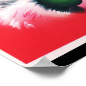 Vrolijk kerstfeest, , retro, Santa claus, happy Sa Poster (Hoek)