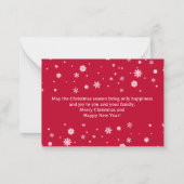 Vrolijk kerstfeest  retro vakantie 2 foto's notitiekaartje (Achterkant)