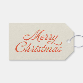 Vrolijk Kerstfeest Retro Vakantie naar Van Cadeaulabel