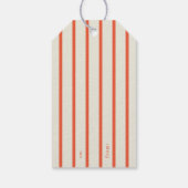 Vrolijk Kerstfeest Retro  Vakantie naar Van Cadeaulabel (Achterkant)