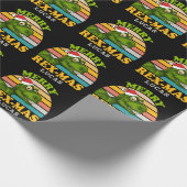 Vrolijk kerstfeest Rex-mas Dinosaur Persoonlijke n Cadeaupapier (Hoek)