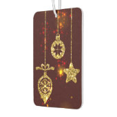 Vrolijk kerstfeest Rode feestdag Glitter Sparking Luchtverfrisser (Links)