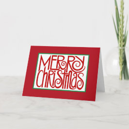 Vrolijk Kerstfeest Rode Kaart