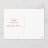 Vrolijk Kerstfeest Rode Kardinalen op Berkentakken Feestdagenkaart (Achterkant)