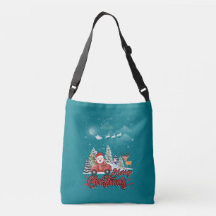 Vrolijk kerstfeest  rode kerstcadeautjes crossbody tas