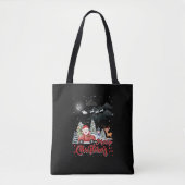 Vrolijk kerstfeest  rode kerstcadeautjes tote bag (Voorkant)