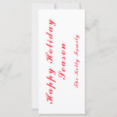 Vrolijk kerstfeest Rode ster met sms (Achterkant)