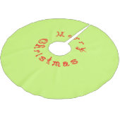 Vrolijk Kerstfeest Rode Stof Font Licht Groen Kerstboom Rok (Gekanteld)