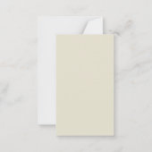 Vrolijk Kerstfeest Rode strik Gepersonaliseerde Fo Notitiekaartje (Achterkant)