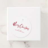 vrolijk kerstfeest | rode typografie bedankjes labels (In situ)