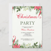 vrolijk kerstfeest | rode typografie kaart (Voorkant)