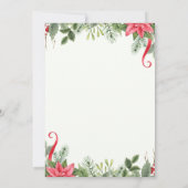 vrolijk kerstfeest | rode typografie kaart (Achterkant)