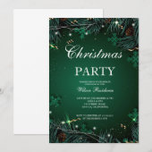 vrolijk kerstfeest | rode typografie kaart (Voorkant / Achterkant)