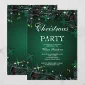 vrolijk kerstfeest | rode typografie kaart (Voorkant / Achterkant)